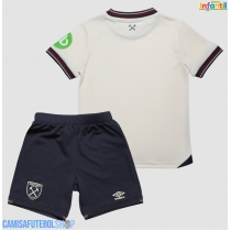 Camisa de time de futebol West Ham United Replicas 2º Equipamento Infantil 2025-26 Manga Curta (+ Calças curtas)